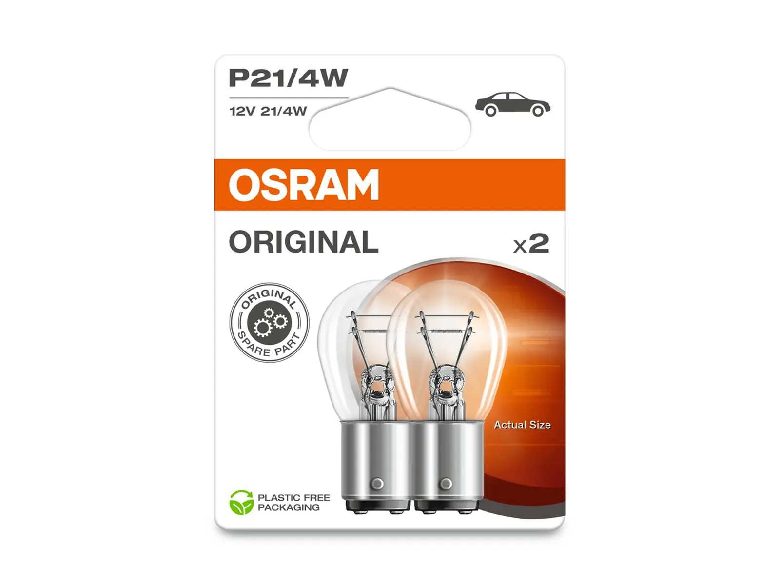 OSRAM Steckb BAZ15d 12V/21-4W 2erB NR12